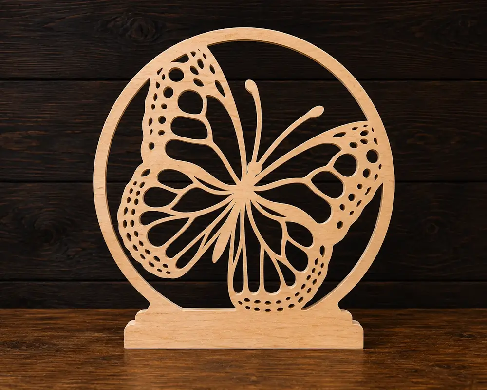 Butterfly scroll saw pattern preview