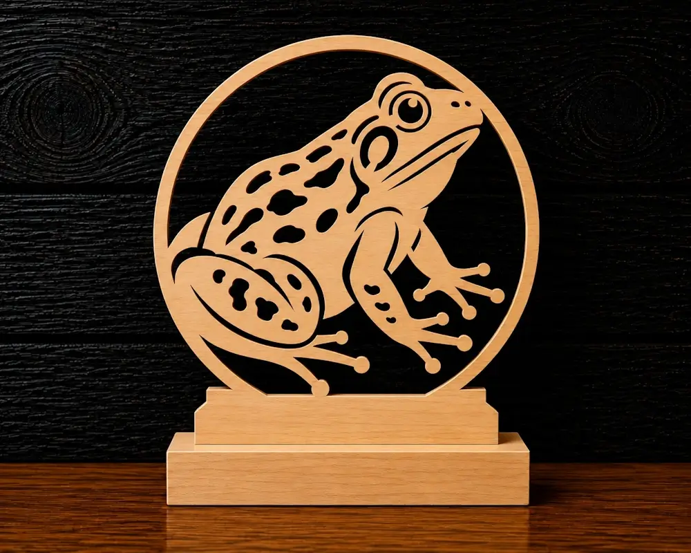 Frog scroll saw pattern preview