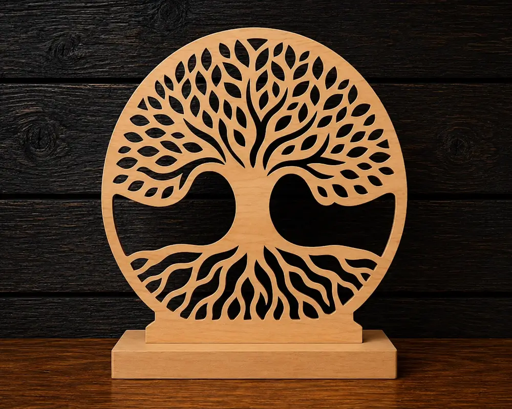 Tree of Life scroll saw pattern preview